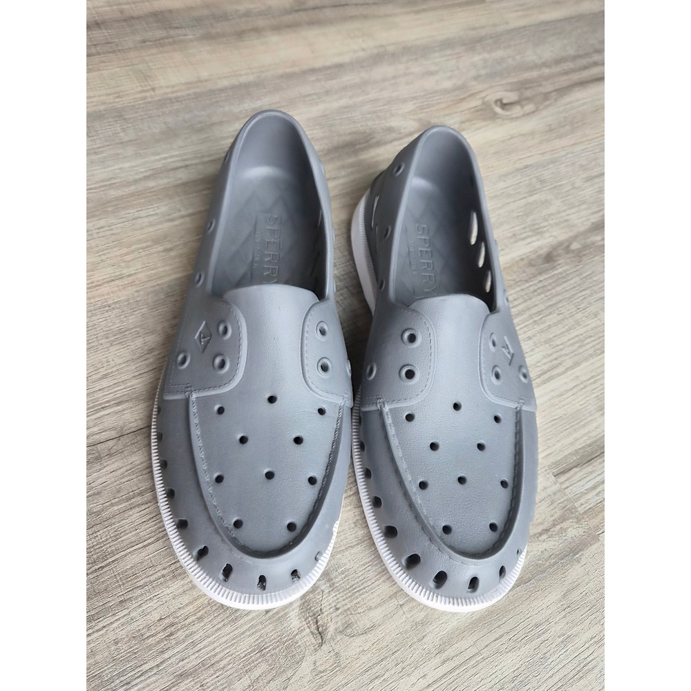 Sperry Top-Sider Authentic Original Float Boat Shoes Grey Mens 9 Womens 11
